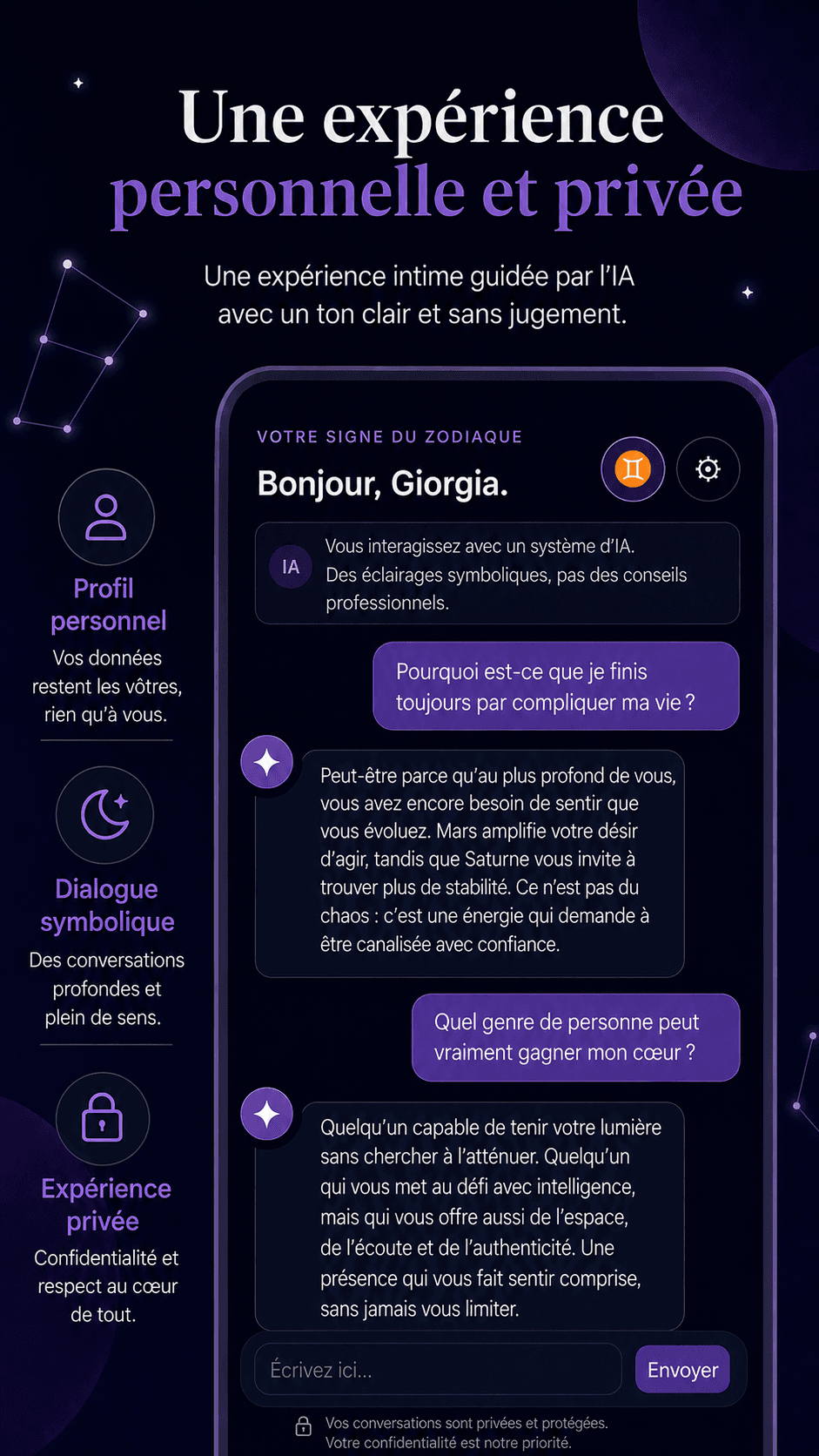 Parcours astrologique personnel et privé